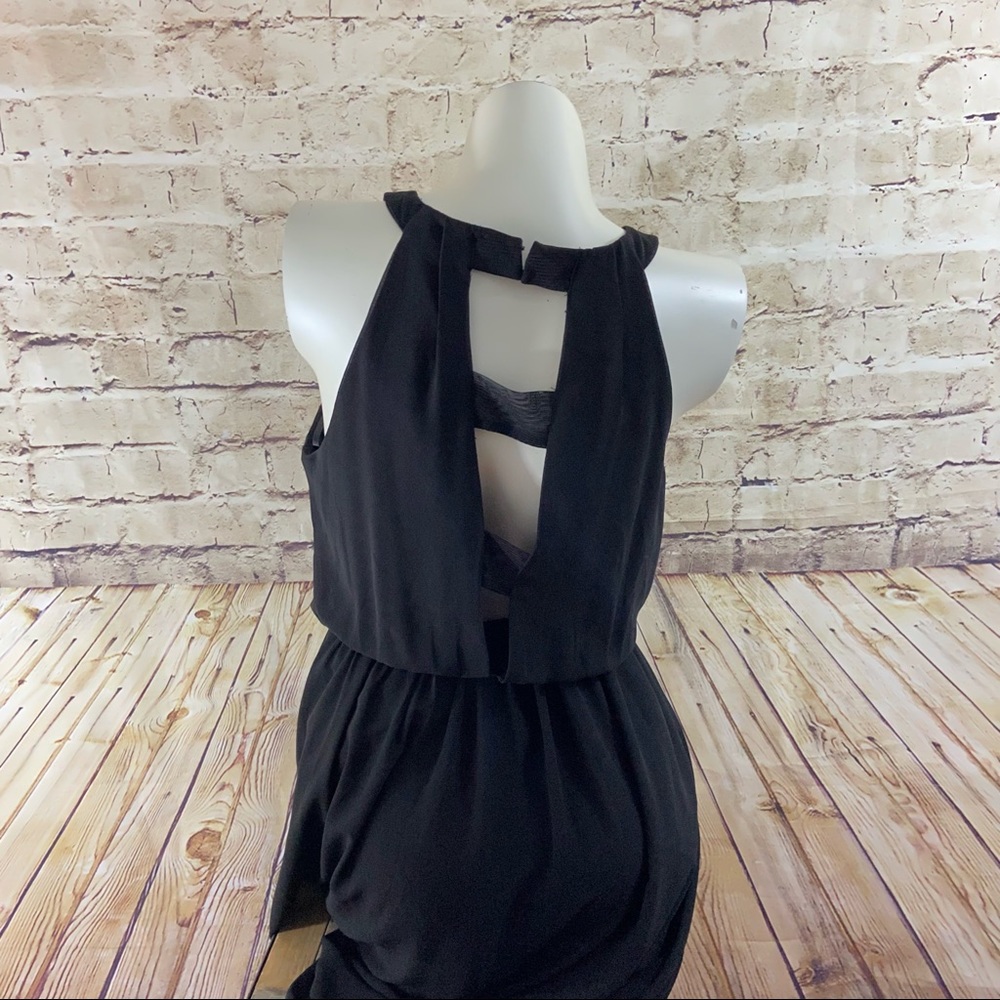 Doe & Rae Black halter dressy dress size medium